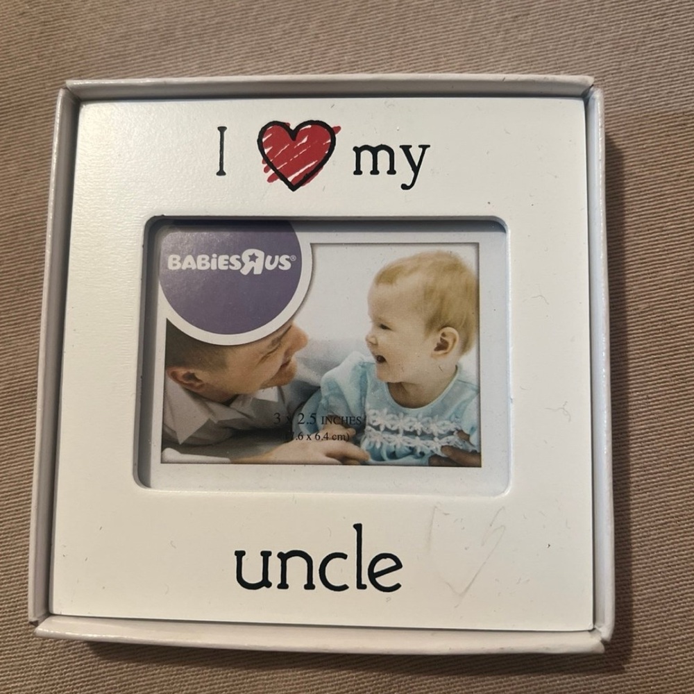 BabiesRUs White Photo Frame - I Love My Uncle